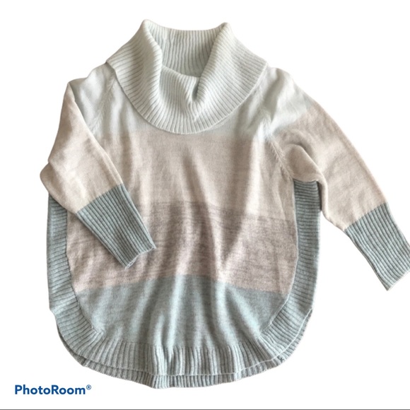 EUC Kim Rogers Cowl Neck Round Hem Sweater M - Picture 1 of 6